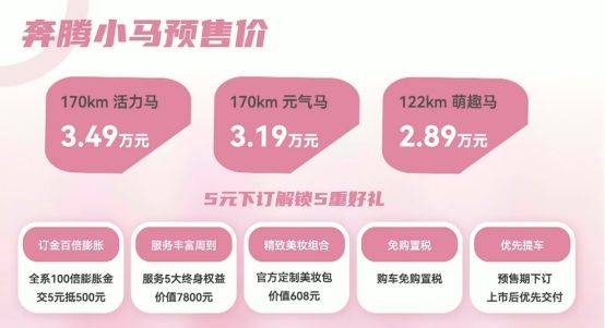 奔腾小马预售价公布(图1)