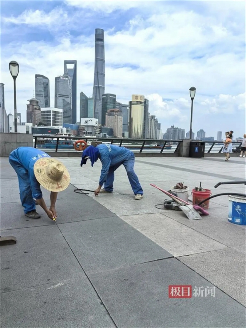 上海连日高温逼近40℃外滩石板晒到翘起空调维修工订单爆满要忙到凌晨