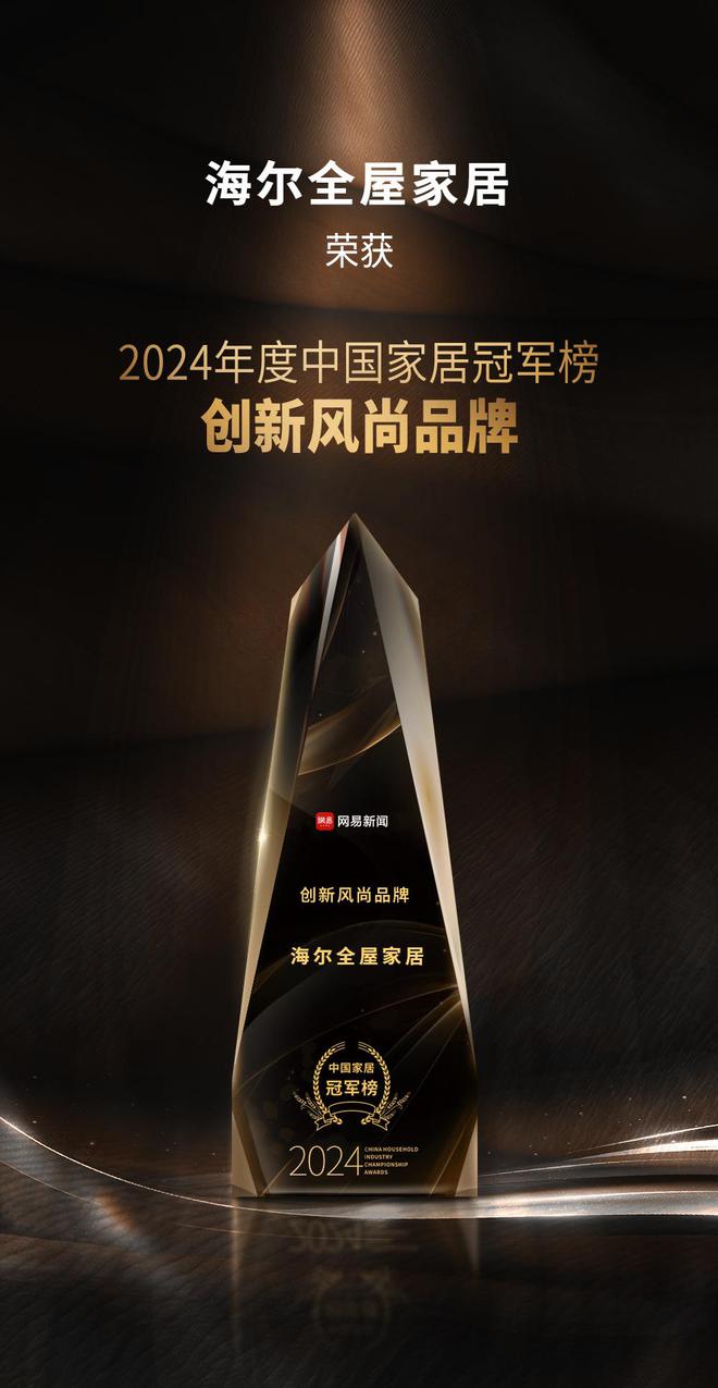 2024中国家居冠军榜重磅发布海尔全屋家居摘得创新风尚品牌！(图2)