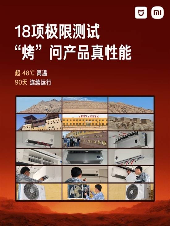 地表超70℃连续运行90天！小米揭秘米家空调吐鲁番夏测(图2)